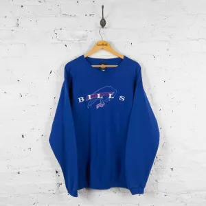 Vintage NFL Buffalo Bills Sweatshirt - Blue - L