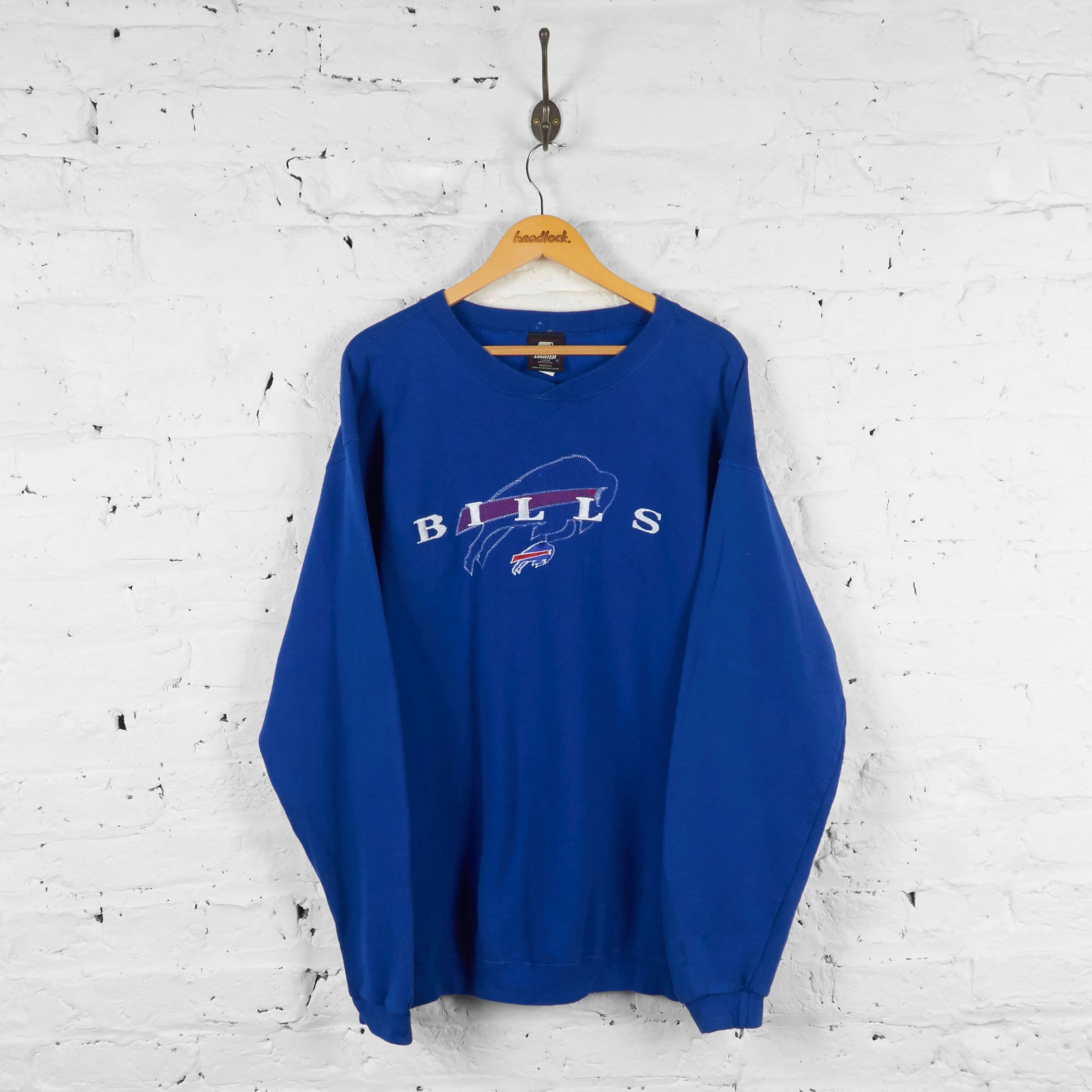 Vintage NFL Buffalo Bills Sweatshirt - Blue - L