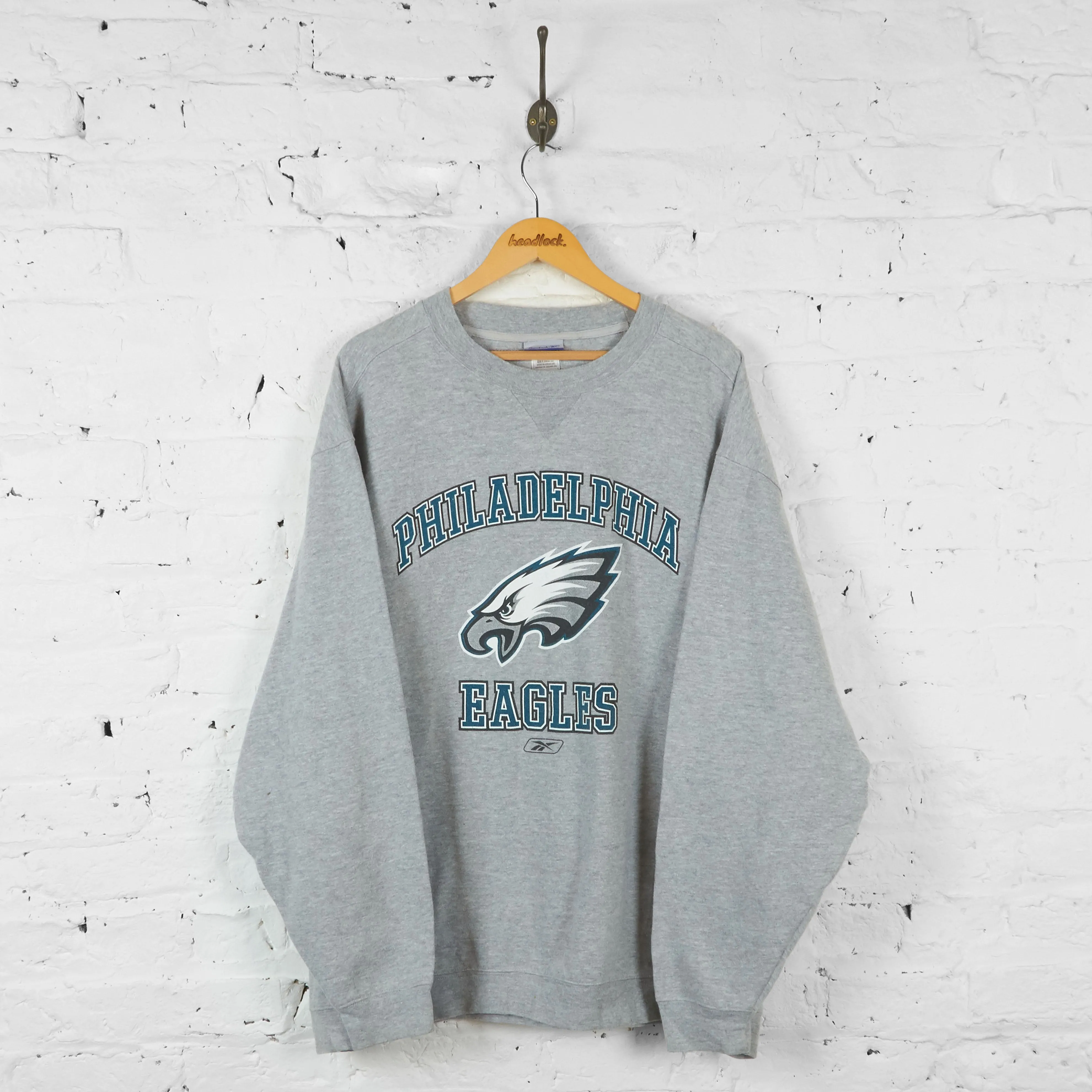 Vintage NFL Philadelphia Eagles Sweatshirt - Grey - XXL