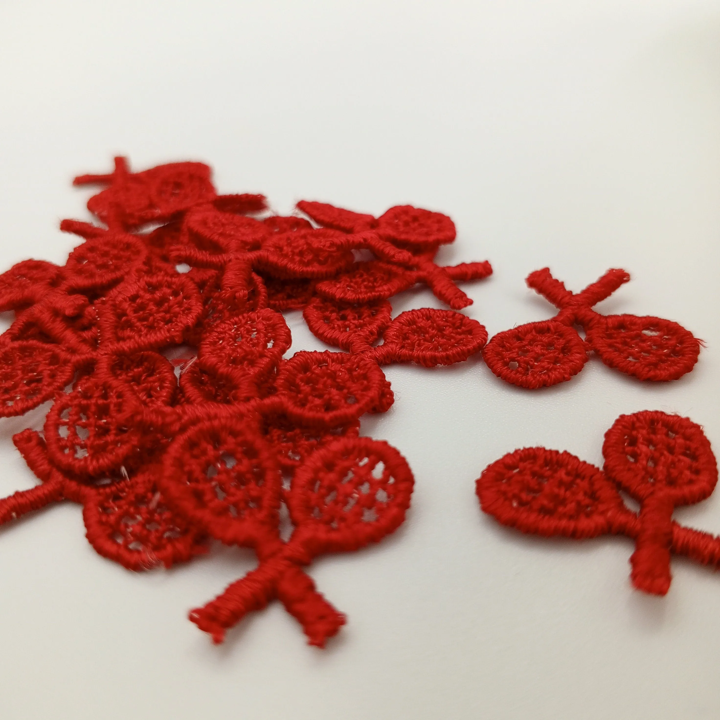 VINTAGE Tennis appliques embroidery Red Patches #919