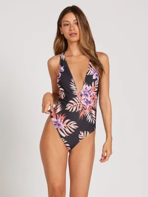 Volcom Womens You Da Palm One-Piece Swimsuit