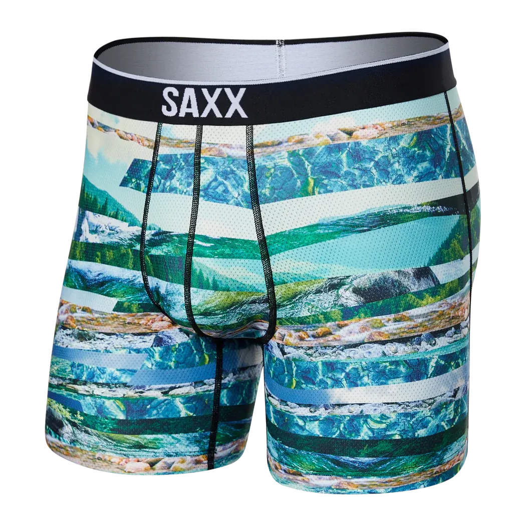 Volt Boxer Brief -  River Run Stripe Multi