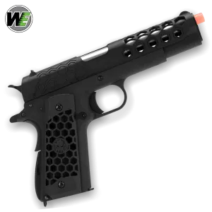 WE Tech 1911 Hex Cut Gelsoft Gas Blowback Gel Blaster - Black