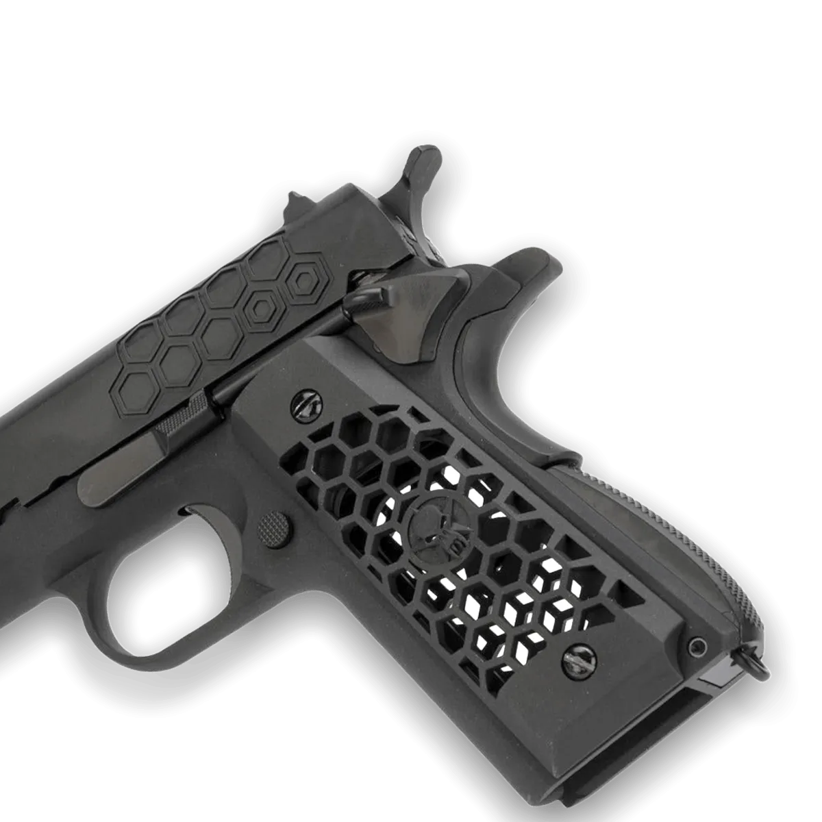 WE Tech 1911 Hex Cut Gelsoft Gas Blowback Gel Blaster - Black