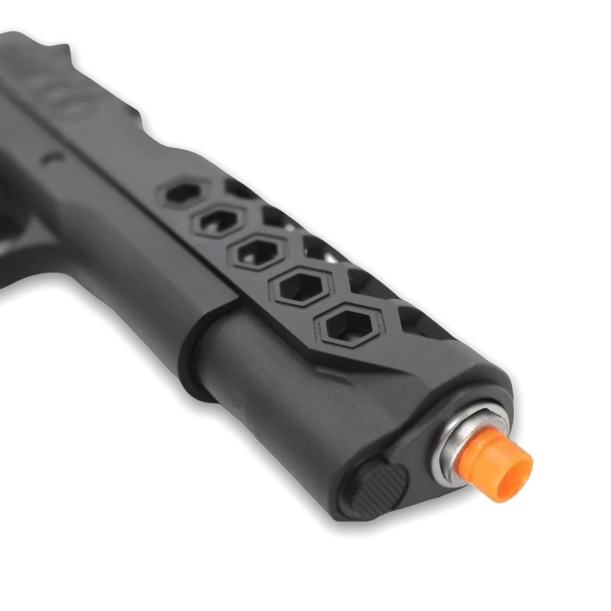 WE Tech 1911 Hex Cut Gelsoft Gas Blowback Gel Blaster - Black