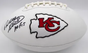 Will Shields Autographed White Logo Football Chiefs "HOF 15" SS Holo #A535830