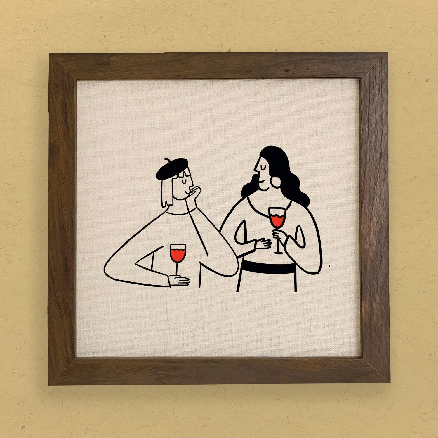 Wine Conversations - Framed Sign