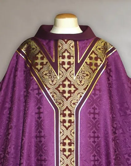 Y-Yoke Chasuble for Lent or Advent